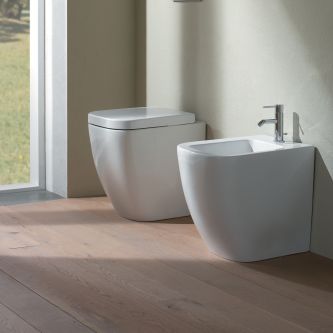 Stone vaso e bidet a terra