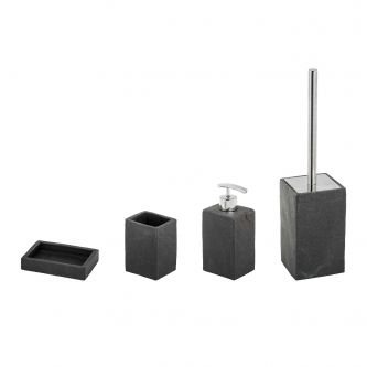 Set quadrato lavabo ardesia 